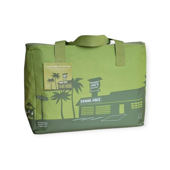 Trader Joe's Olive Green Insulated Freezer Bag 8-Gallon NWT - Picture 3 of 7
